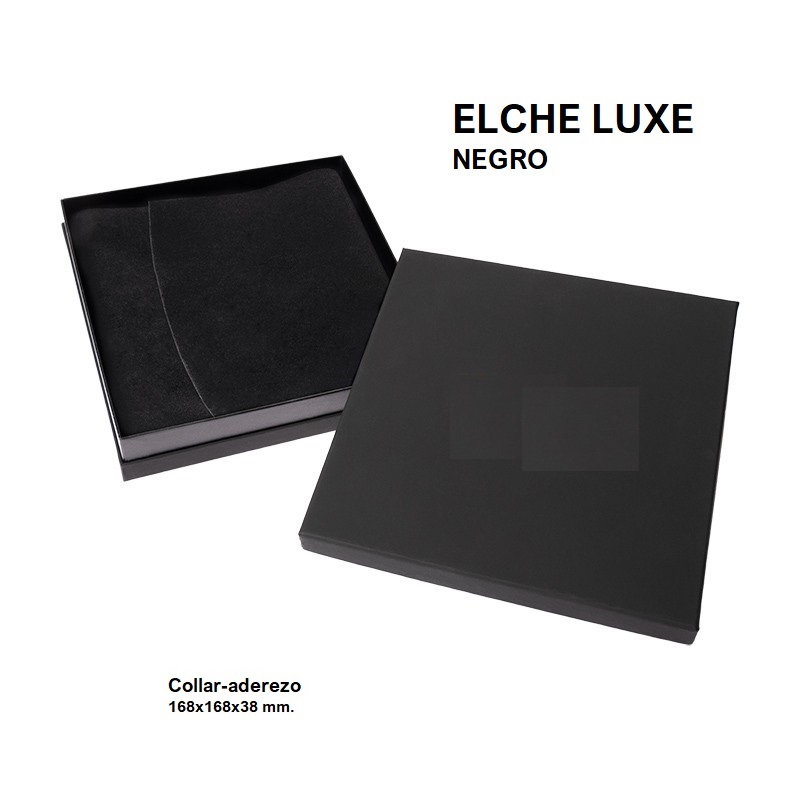 Caja Elche LUXE collar/aderezo 168x168x38 mm.